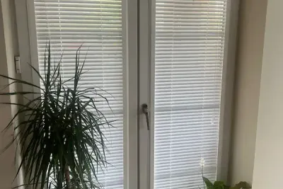 Perfect fit venetian blinds on French doors